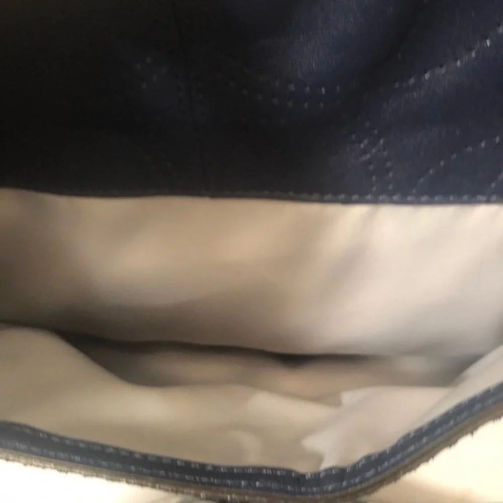 Coach Ashley perforated c blue convertible bag